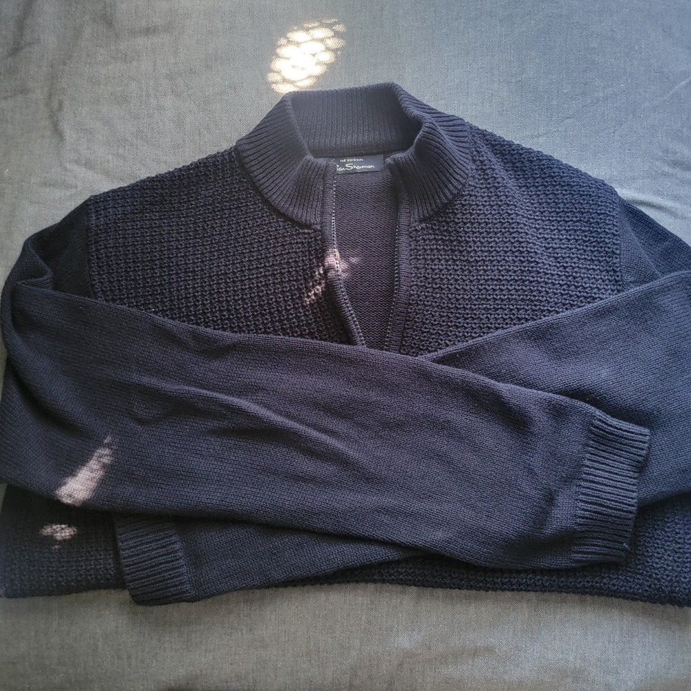 Ben Sherman Knit Quarter Zip Pullover Medium Mens